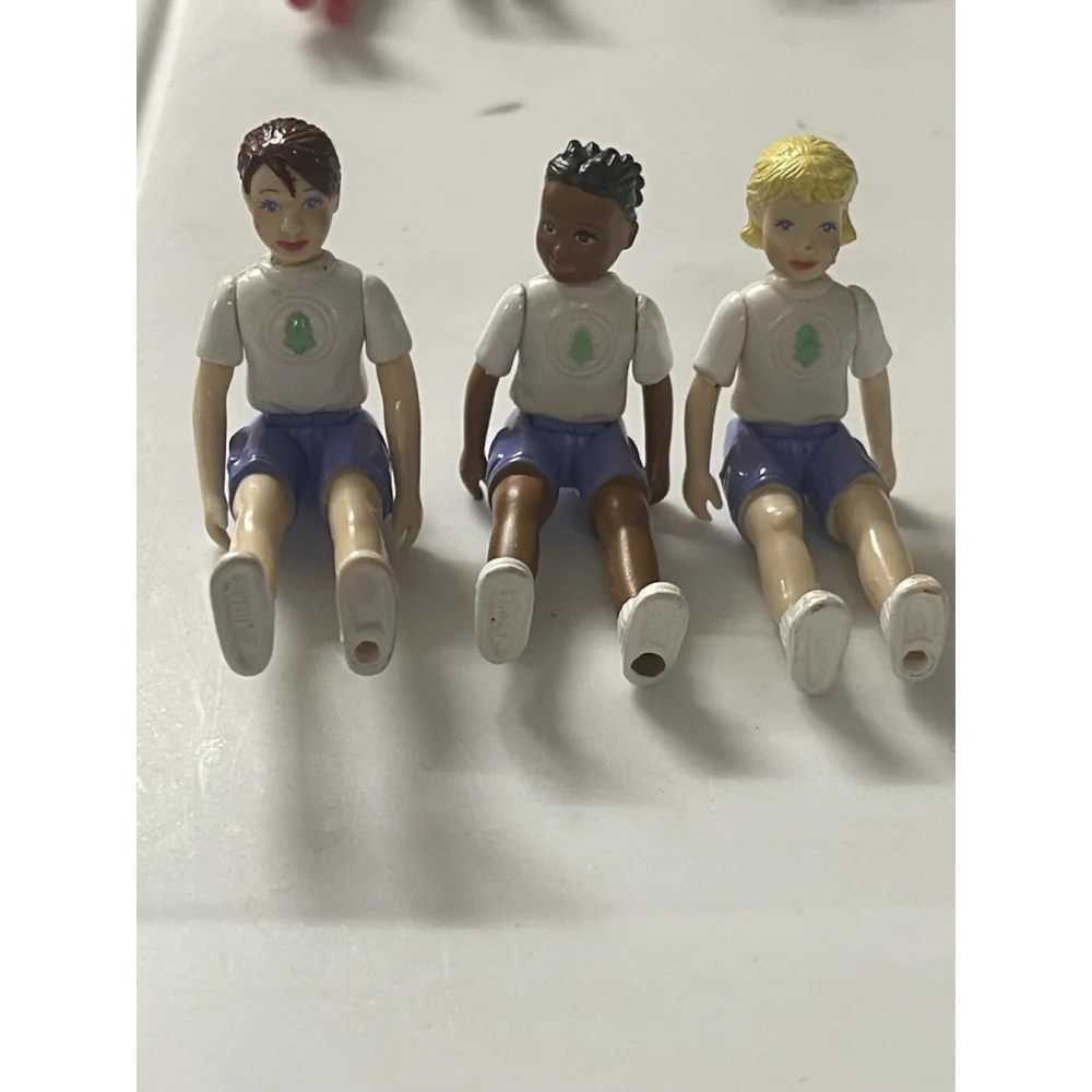 Fisher Price Dollhouse Sweet Street Figures CAMPING GIRLS Lot of 3